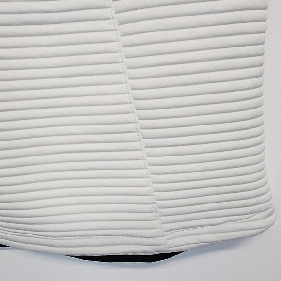 Under Armour Daytona Ribbed Vest Size XL White High Neck Pullover Gorpcore - Picture 4 of 10